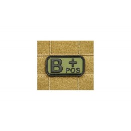 B Pos Rubber od Bloodtype Patch