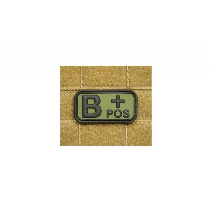 B Pos Rubber od Bloodtype Patch