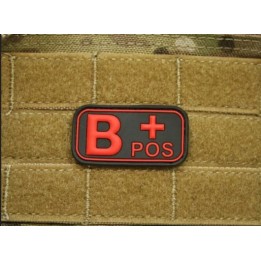 B Pos Blackmedic Rubber Patch