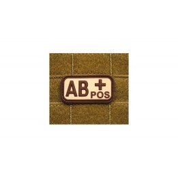 AB POS Rubber TAN Bloodtype Patch
