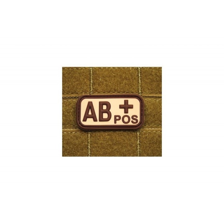 AB POS Rubber TAN Bloodtype Patch