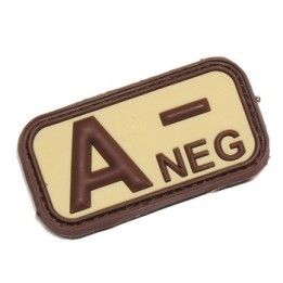 A NEG Rubber tan  Bloodtype Patch