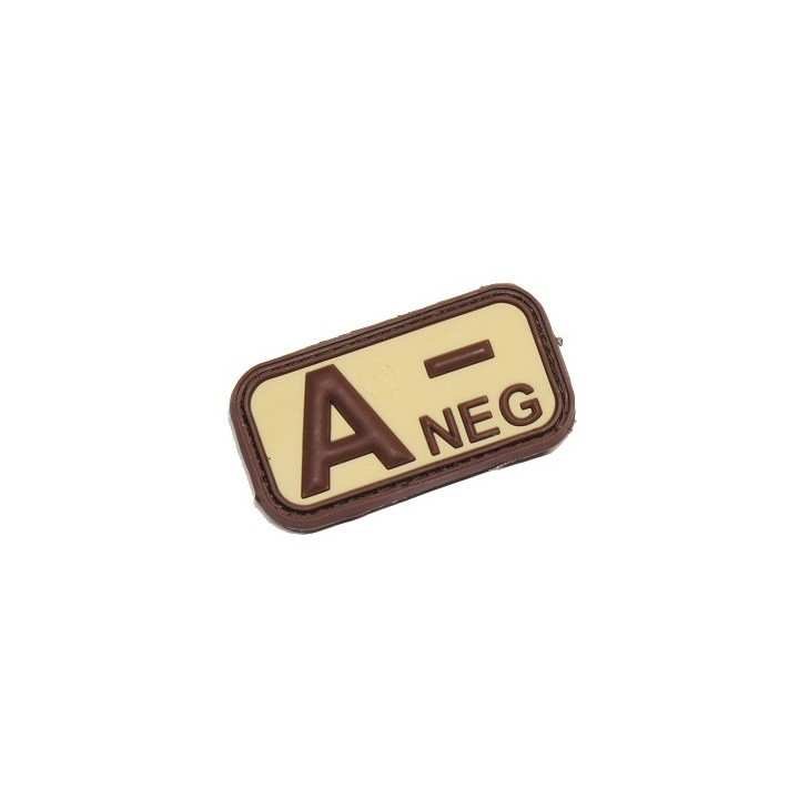 A NEG Rubber tan  Bloodtype Patch