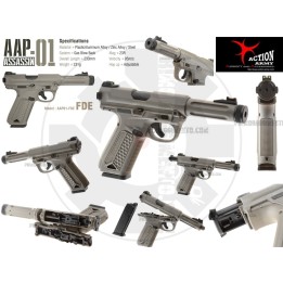 AAP01 Assassin GBB Full Auto / Semi Auto - FDE