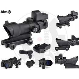 ACOG 4×32 Scope + Mini Red Dot - AIM-O