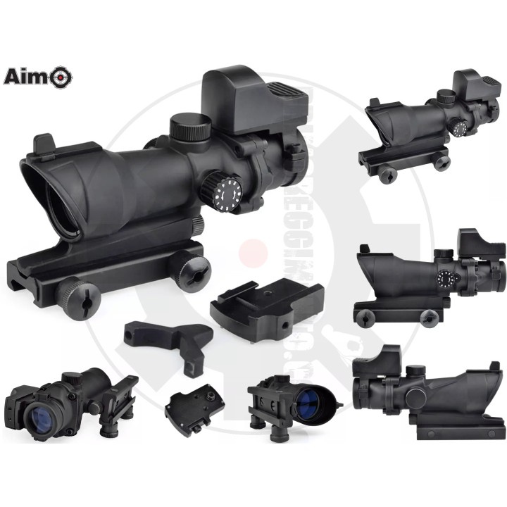 ACOG 4×32 Scope + Mini Red Dot - AIM-O
