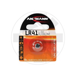 Blister 1 pila alkalina bottone LR41 ( AG3 / V3GA ) 1,5V
