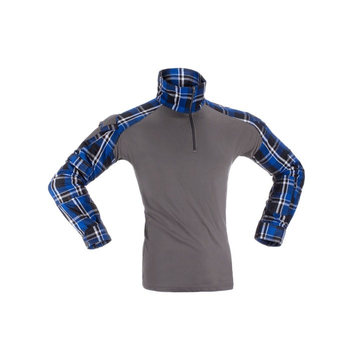 Flannel Combat shirt Blue - Invader Gear