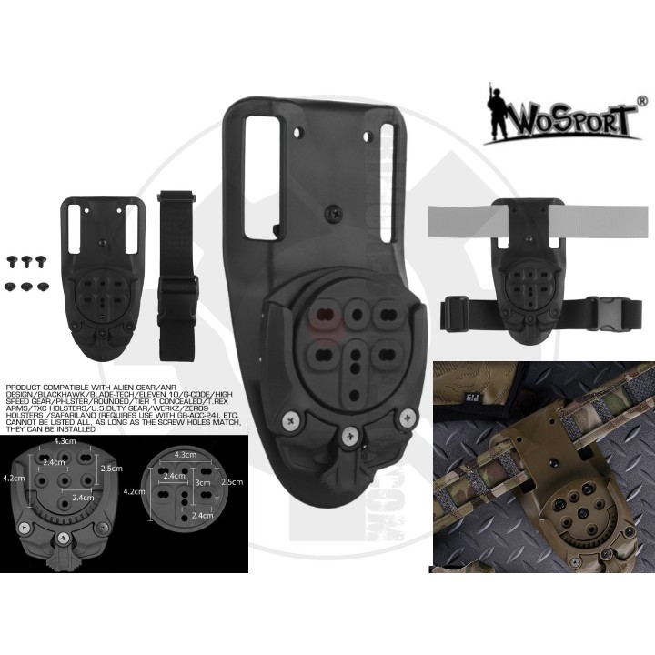 360 Degree Base Adapter(G-Code RTI DUTY Mount)