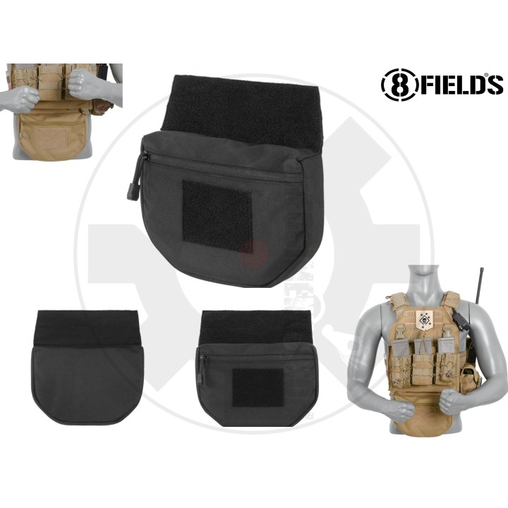 Drop Down velcro utility Black - 8Fields
