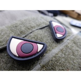 Angry Eyes Rubber Patch Color