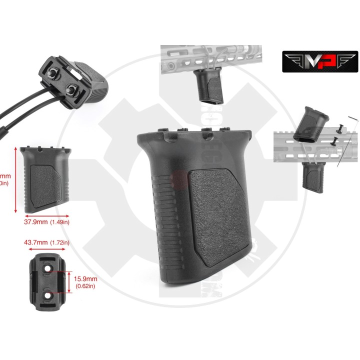 Front wire grip M-Lok / Keymod - Black