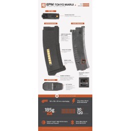 EPM Enhanced Polymer Magazine TM Recoil Shock - Black