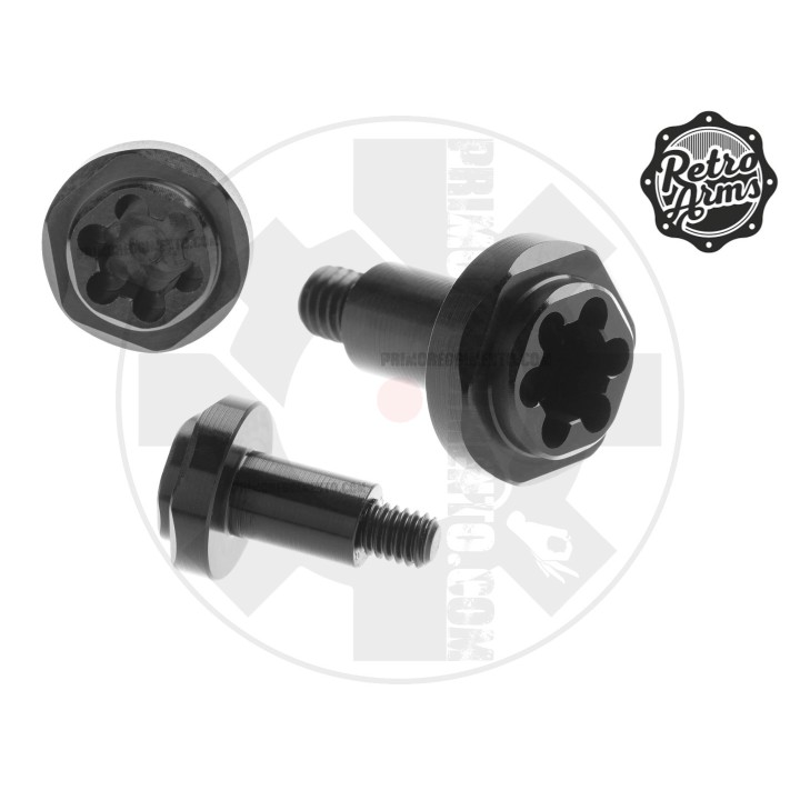 CNC Fire Selector Screw AK A BLACK