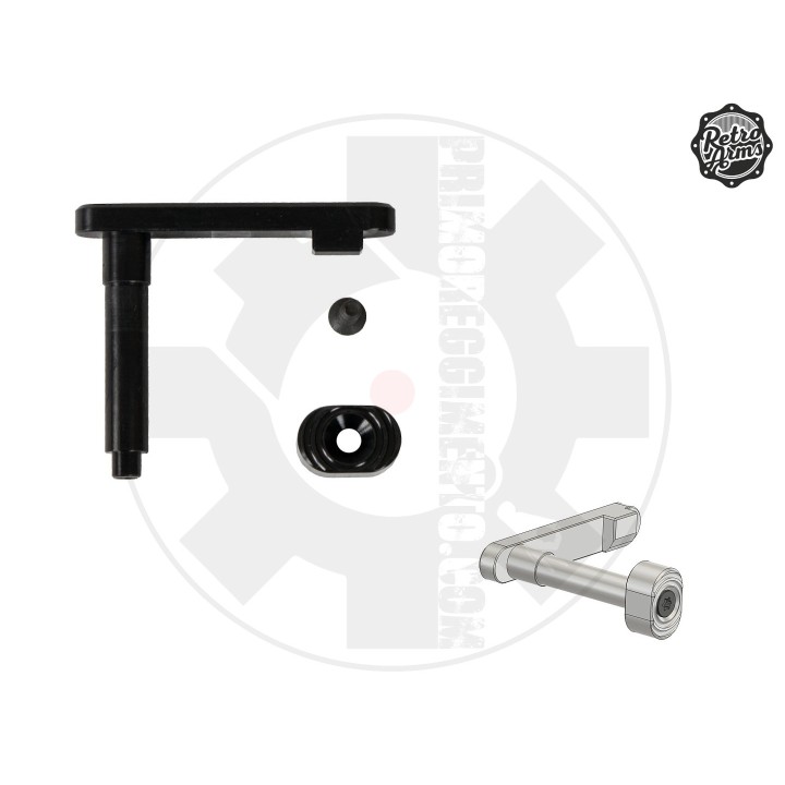 CNC Magazine Catch AR15 - C Black