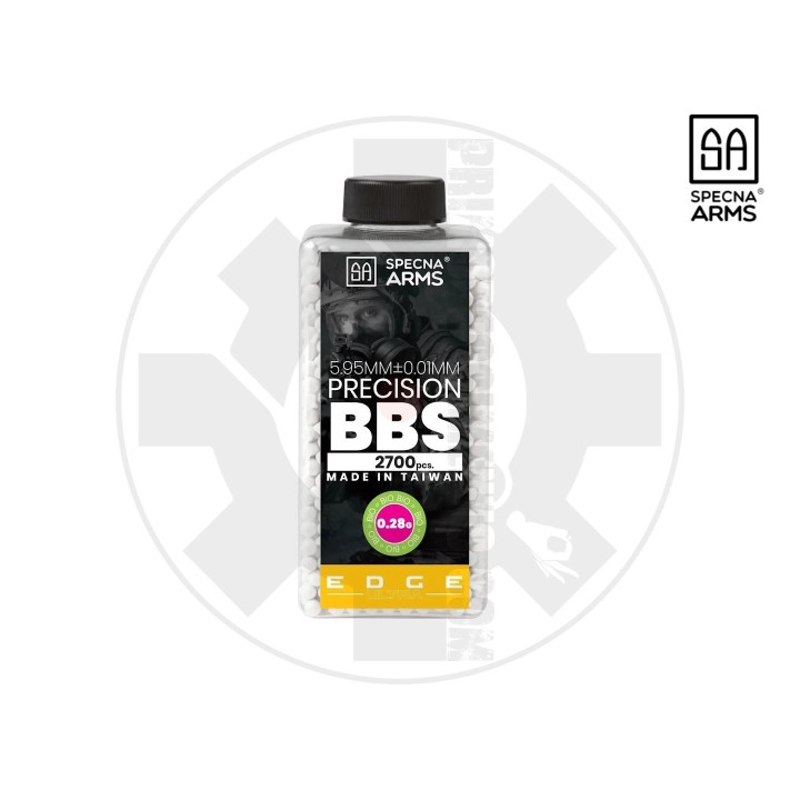 EDGE ULTRA™ BIO precision BB's 0.28g - 2700 pcs - white - bottle