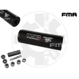 FMA 107mm NavySeal Silencer (14mm CW,CCW) Black