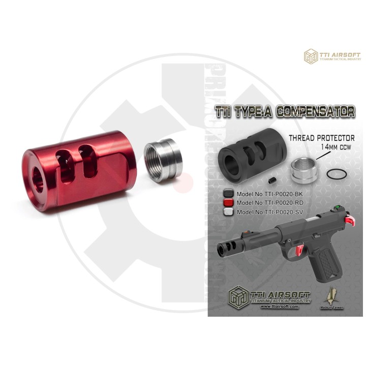 AAP01 Typa-A Compensator 14mm CCW - RED