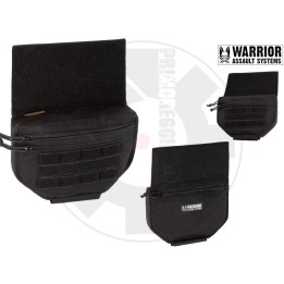 Drop down velcro utility pouch - Black - Warrior Assault System