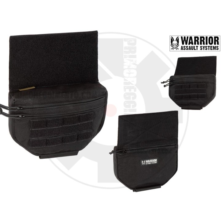 Drop down velcro utility pouch - Black - Warrior Assault System