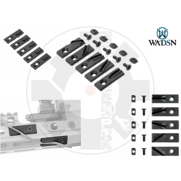 5x set M-LOK / Keymod panel for cable management