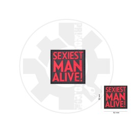 Sexiest Man Alive Rubber Patch Blackmedic