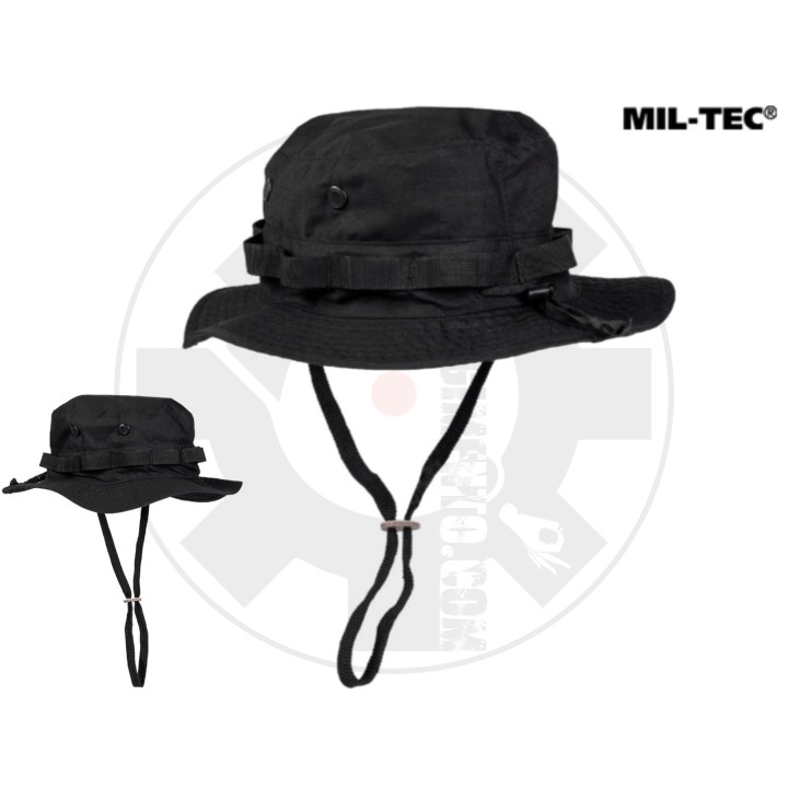 US BLACK GI BOONIE HAT 'ONE SIZE'
