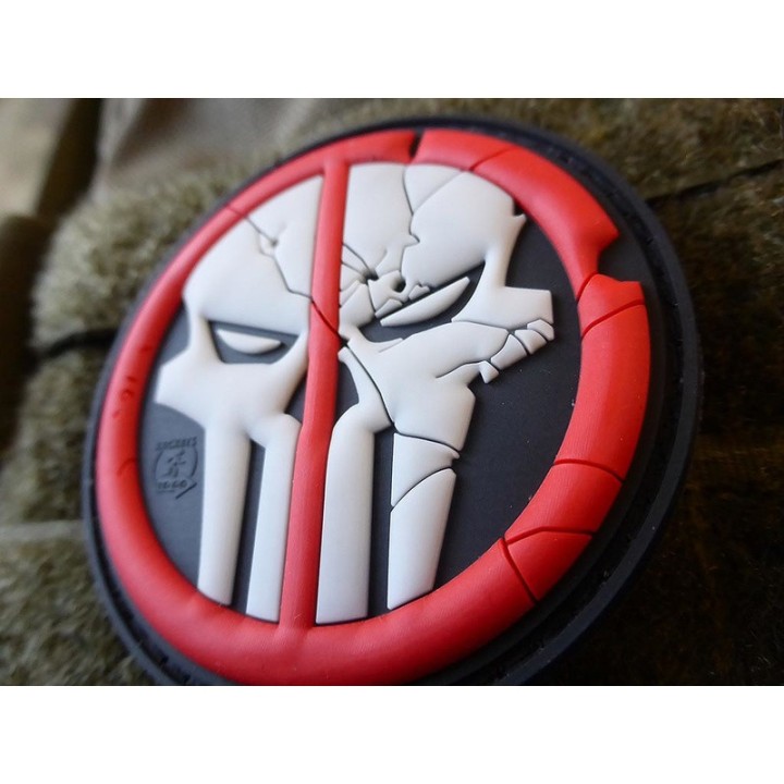 Deathpool Skull Rubber Patch Color