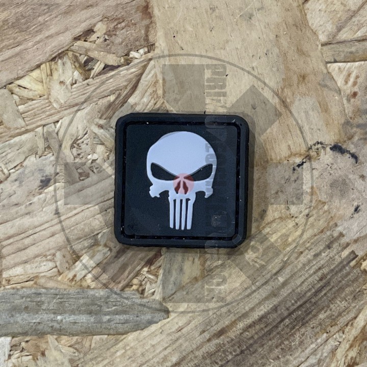 Punisher black/white small patch
