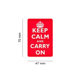 Keep Calm Rubber Patch Color