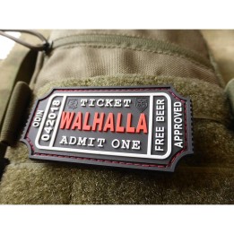 Large Walhalla Ticket Rubber Patch Blackmedic