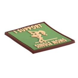 I Support single Moms  Rubber Patch Multicam