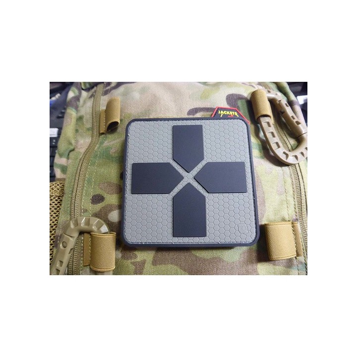 Red Cross Rubber Patch 40mm Ranger Green