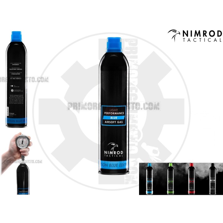 Light Performance Blue Gas 8 bar- 500ml - Nimrod