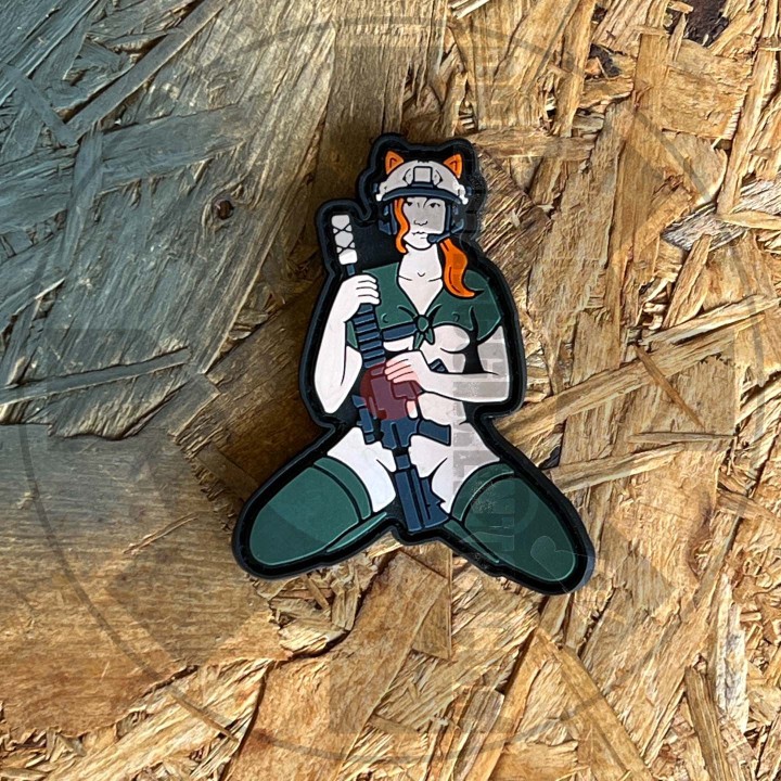 Special forces moral red girl - patch