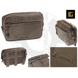 MEDIUM HORIZONTAL UTILITY POUCH ZIPPED CORE RAL7013