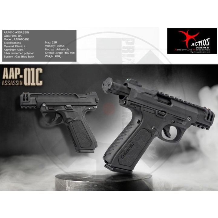 AAP01C Assassin GBB Full Auto / Semi Auto - Black