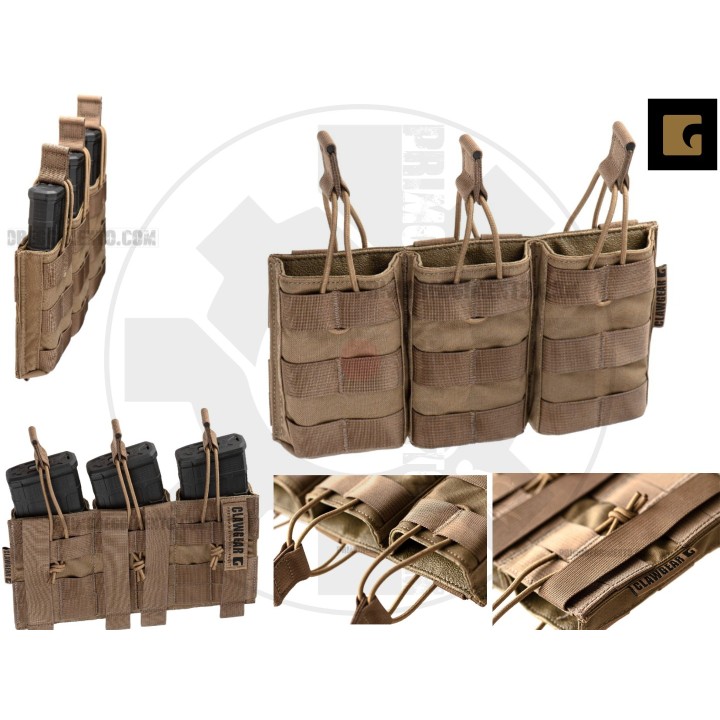 5.56mm Open Triple Mag Pouch Core Coyote