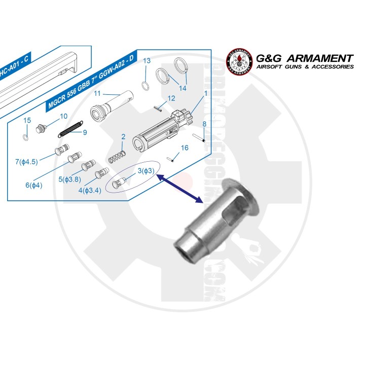 Rocket SILVER valve MGCR -1J