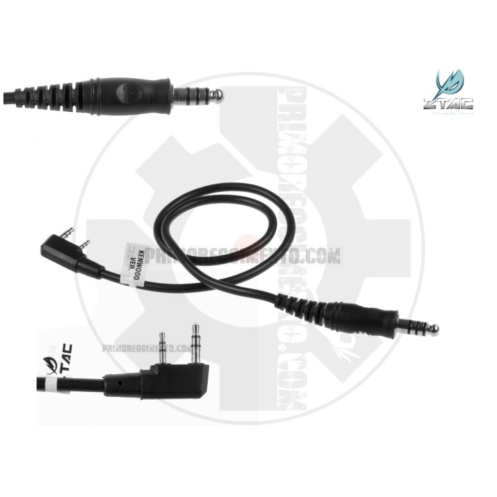 Z4 PTT Cable Kenwood Connector