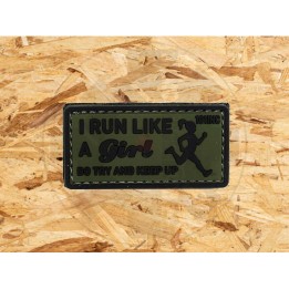 I run like a girl patch