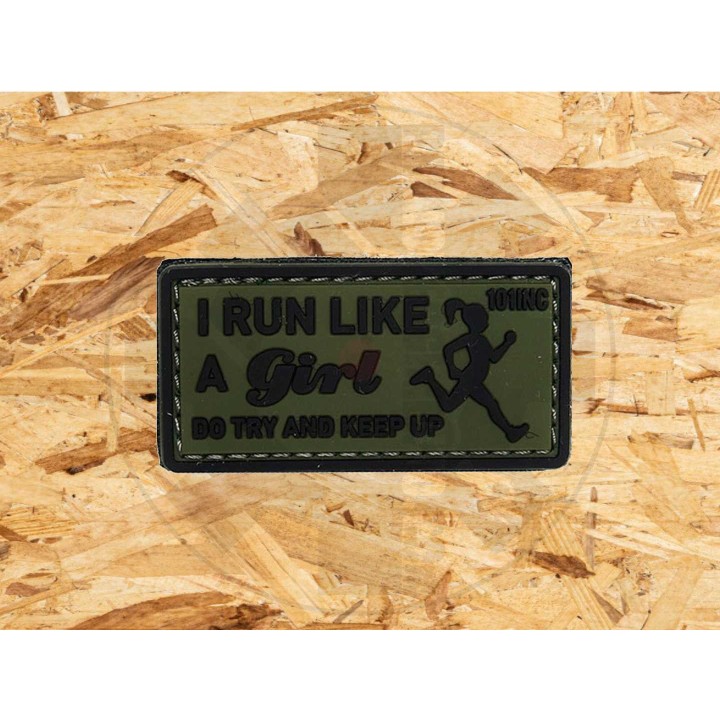 I run like a girl patch