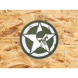 Punisher star patch OD
