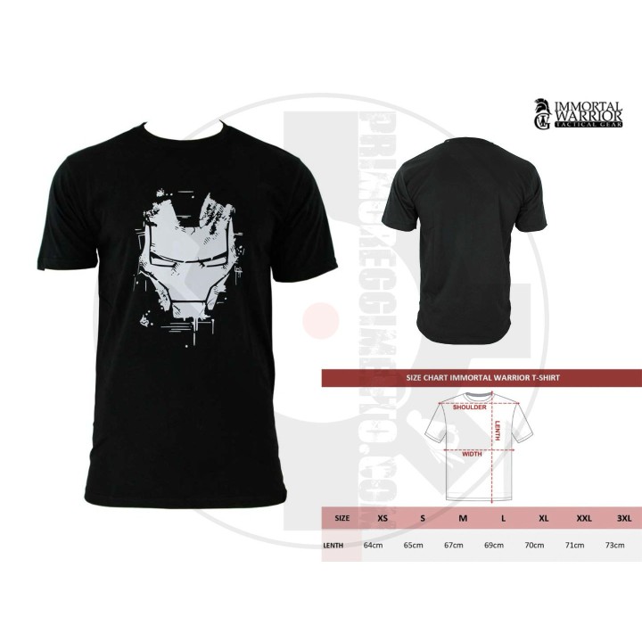 T-shirt Iron Man nera by Immortal Warrior