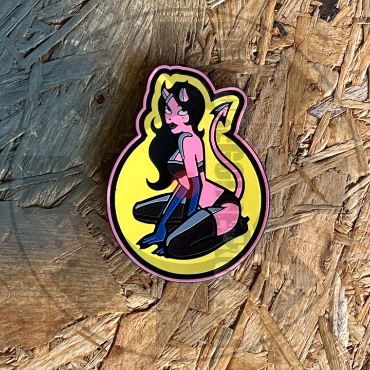 Devil pin-up - patch