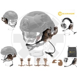 Kit M32X Plus ARC Cuffia Tattica con Microfono