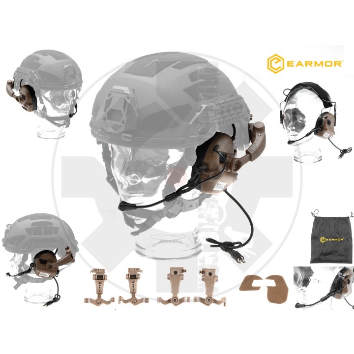 Kit M32X Plus ARC Cuffia Tattica con Microfono