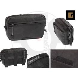 MEDIUM HORIZONTAL UTILITY POUCH ZIPPED CORE BLACK