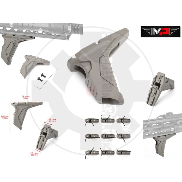 Link angled hand stop M-Lok / Keymod - Dark Earth