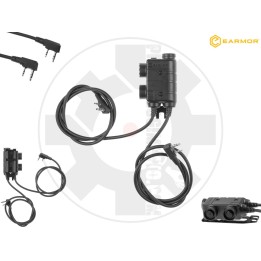 M56 Dual Comm Tactical PTT for 2x Kenwood